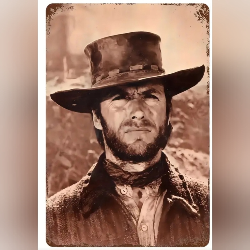Clint Eastwood Decorative Tin Sign